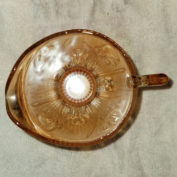 Vintage Jeanette Irredesant Iris & Herringbone Creamer 1940's - Picture 3 of 5